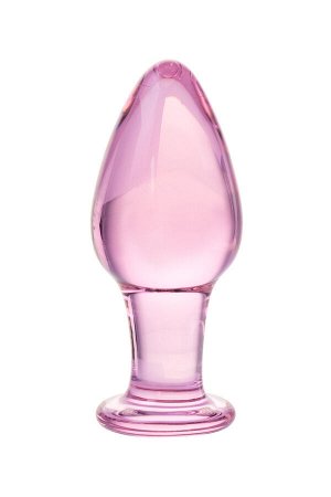 Анальная втулка Sexus Glass, стекло, розовая, 10 см, ? 4 см