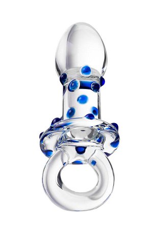 Анальная втулка Sexus Glass, стекло, прозрачная, 14 см,  3,5 см