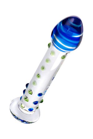 Нереалистичный фаллоимитатор Sexus Glass, стекло, прозрачный, 18 см