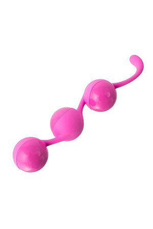 Вагинальные шарики Seven Creations, силикон, розовые,  3,5 см