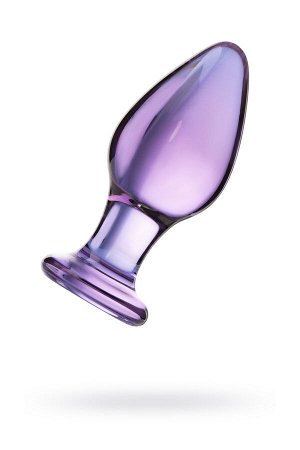 Анальная втулка Sexus Glass, стекло, фиолетовая, 10 см, ? 4 см