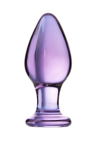 Анальная втулка Sexus Glass, стекло, фиолетовая, 10 см, ? 4 см