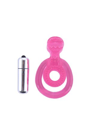 Вибронасадка TOYFA Basic, TPE, розовый, 6 см
