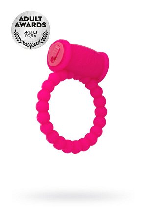 Эрекционное кольцо на пенис TOYFA A-Toys, силикон, розовый, ? 3,5 см