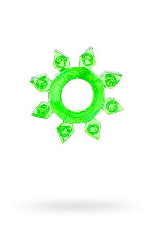 Эрекционное кольцо на пенис TOYFA, TPE, зеленый