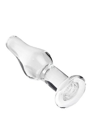 Анальная втулка Sexus Glass, стекло, прозрачная, 14,5 см, ? 4 см