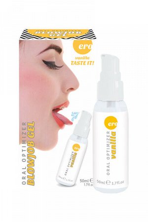 Съедобный гель Gel optimizer для орального секса, с охлаждающим эффектом, со вкусом ванили, 50 мл