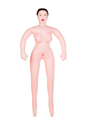 Кукла надувная Dolls-X by TOYFA Gabriella с реалистичной головой, брюнетка, с тремя отверстиями
