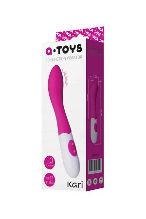 Стимулятор точки G TOYFA A-Toys Kari, силикон, розовый, 19,2 см