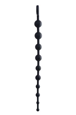 Анальные бусы POPO Pleasure by TOYFA Cephei, водонепроницаемые, силикон, черные, 33,5 см, ? 2,4 см
