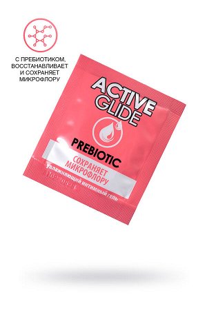 Увлажняющий интимный гель ACTIVE GLIDE PREBIOTIC,  3г 20 шт в упаковке