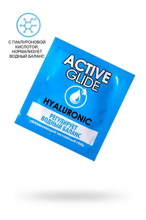 Увлажняющий интимный гель ACTIVE GLIDE HYALURONIC, 3 г 20шт в упаковке