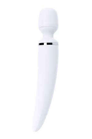 Нереалистичный вибратор Satisfyer Woman Wand, ABS пластик, белый, 34 см.