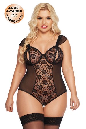 Боди SoftLine Collection Dora, черный, XXL