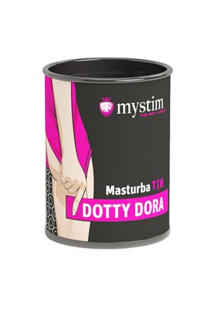 Мастурбатор Mystim MasturbaTIN Dotty Dora, TPE, белый, 4,5 см