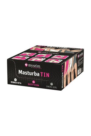 Набор мастурбаторов Mystim Mystim MasturbaTIN set, TPE, белый, 5,5 см