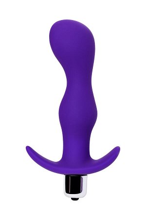 Анальная пробка с вибрацией A-Toys by TOYFA Kamet, размер L, силикон, фиолетовый, 14 см