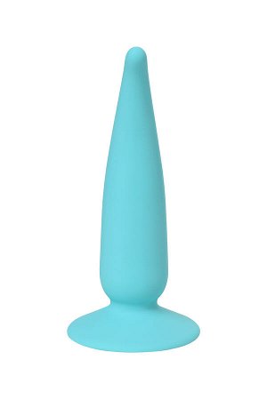 Анальная втулка ToDo by Toyfa Сappy, силикон, голубая, 12,5 см, ? 2,7 см