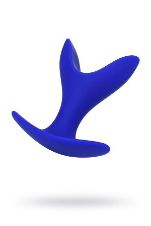 Расширяющая анальная втулка ToDo by Toyfa Bloom, силикон, синяя, 8,5 см, ? 4,5 см