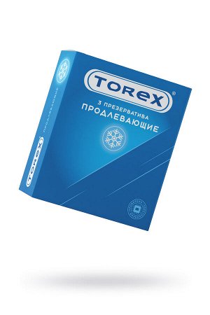 Презервативы Torex, продлевающие, латекс, 18 см, 5,2 см, 3 шт.