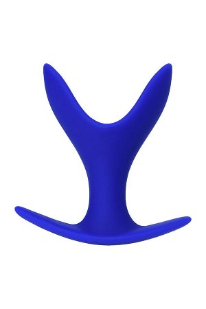 Расширяющая анальная втулка ToDo by Toyfa Bloom, силикон, синяя, 8,5 см,  4,5 см