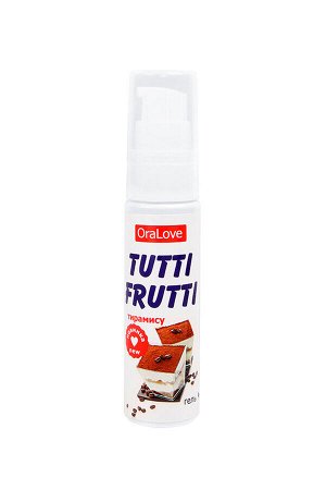 Съедобная гель-смазка TUTTI-FRUTTI для орального секса со вкусом тирамису 30г