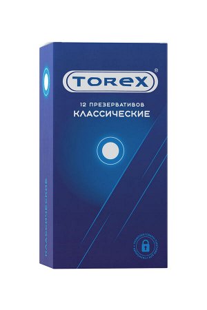 Презервативы классические TOREX  латекс, №12, 19 см