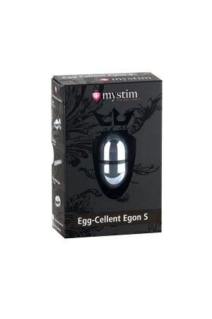 Электростимулятор яйцо Mystim Egg-cellent Egon S, хирургическая сталь, серебряный, 5.5 см