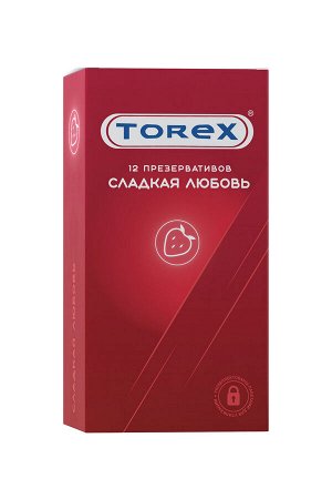 Презервативы Torex, «Сладкая любовь», латекс, 19 см, 5,5 см, 12 шт.