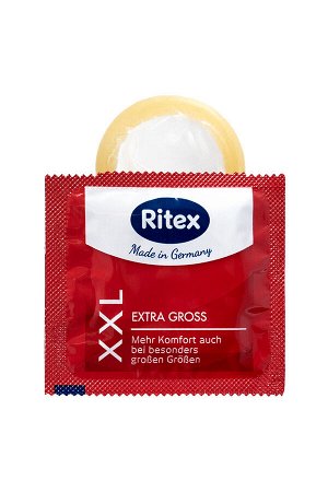 Презервативы Ritex, XXL, увеличенного размера, латекс, 20 см, 5,5 см, 3 шт.