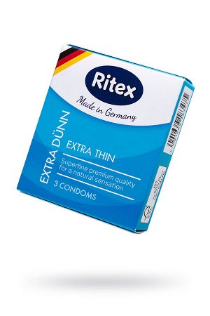 Презервативы Ritex EXTRA D?NN №3, ультра тонкие, латекс, 18 см