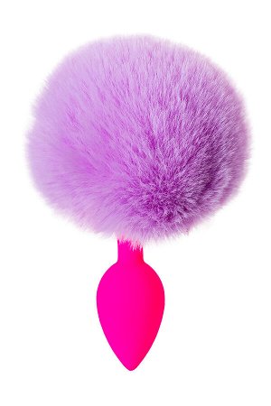 Анальная втулка с хвостом ToDo by Toyfa Sweet bunny, силикон, розовая, 13 см, ? 2,8 см, 44 г