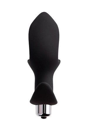 Анальная вибровтулка-расширитель POPO Pleasure by TOYFA Cordis M, силикон, черная, 14 см, ? 5,5