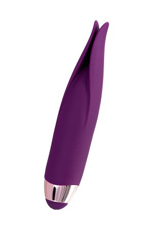 Вибростимулятор L'Eroina Flo, силикон, фиолетовый, 18,5 см