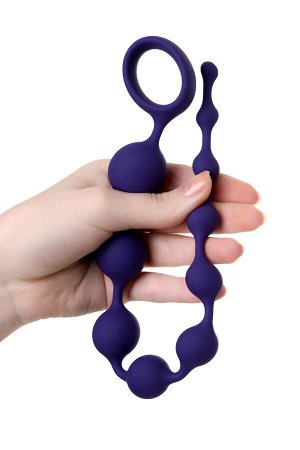 Анальная цепочка ToDo by Toyfa Grape, силикон, фиолетовый, 35 см, ? 2,7 см