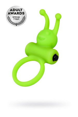 Эрекционное кольцо на пенис A-Toys by TOYFA Flik, силикон, зеленый, 9,1 см, ? 3,1 см