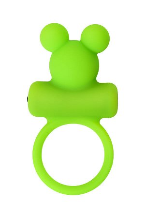 Виброкольцо на пенис A-Toys by TOYFA Chio, силикон, зеленое, 8,1 см, ? 3,1 см