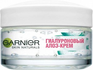 Garnier Skin Naturals Гиалуроновый Алоэ-крем, питательный крем для лица, для сухой и чувствительной кожи, 50мл, Гарньер