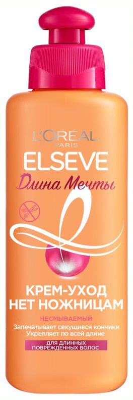 LOREAL Эльсев, Крем-уход Длина Мечты несмываемый для поврежденных волос с кератином, 200 мл, L&#039;Oreal Paris Elseve