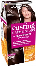 Loreal Paris Стойкая Краска лореаль для волос  &quot;Casting Creme Gloss&quot; без аммиака, оттенок 302, Ледяной фраппучино
