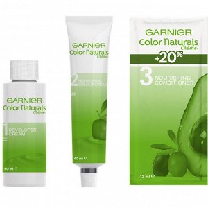 Garnier Стойкая питательная крем-краска для волос "Color Naturals" с 3 маслами, оттенок 3.12, Ледяной Темный Шатен, 100 мл