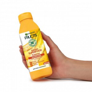 Гарньер, Fructis шампунь "Банан Superfood Питание" для очень сухих волос, 350 мл, Garnier