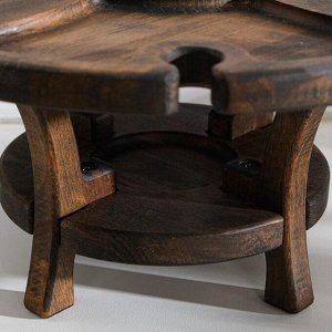 Винный столик деревянный "Middle" эбеновое дерево