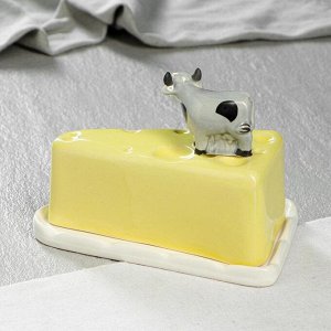 Сырница-масленка "Коровка", 18 см ? 11,5 см, микс