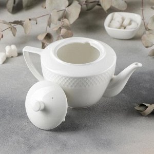 Чайник заварочный «Юлия Высоцкая», 900 мл, цвет белый