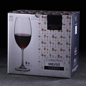 Нaбop бokaлoв для винa Milvus, 510 мл, 6 шт