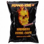 Pepper-King Habanero Kessel Chips 125g - Супер острые чипсы с перцем Хабаньеро