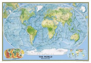 Фотообои Географическая карта мира