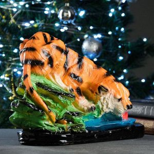 Копилка "Тигр на водопое" цветной 26х40см