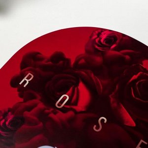 Веер-опахало "Красные розы - Rose" 21х13 см